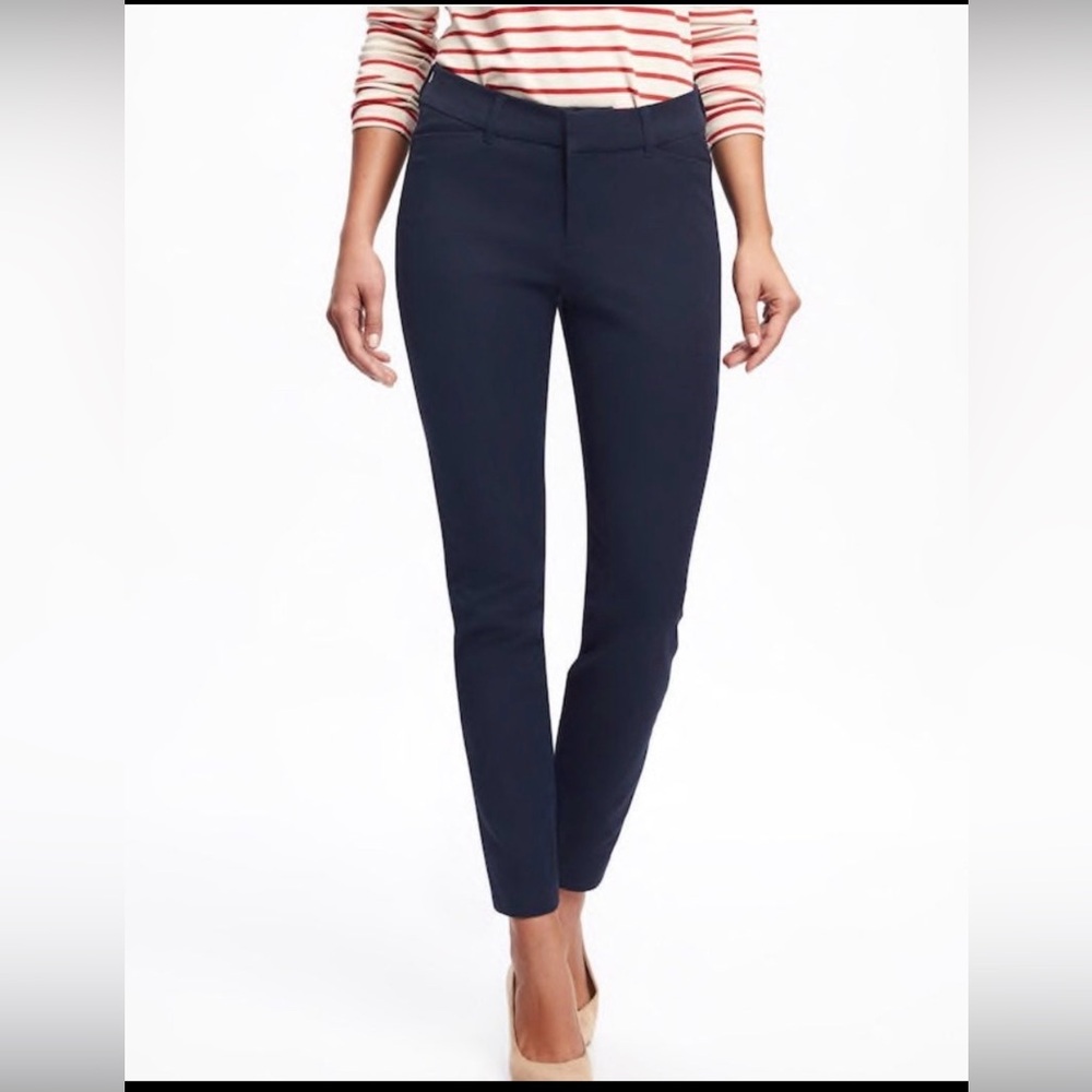 Old Navy pixie mid rise pant navy blue size 12